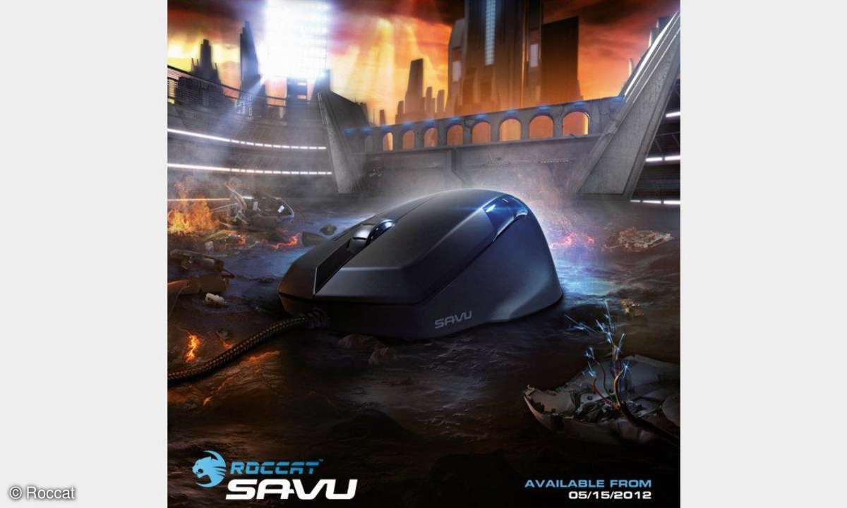 Roccat Savu Mid-Size Hybrid Gaming Mouse