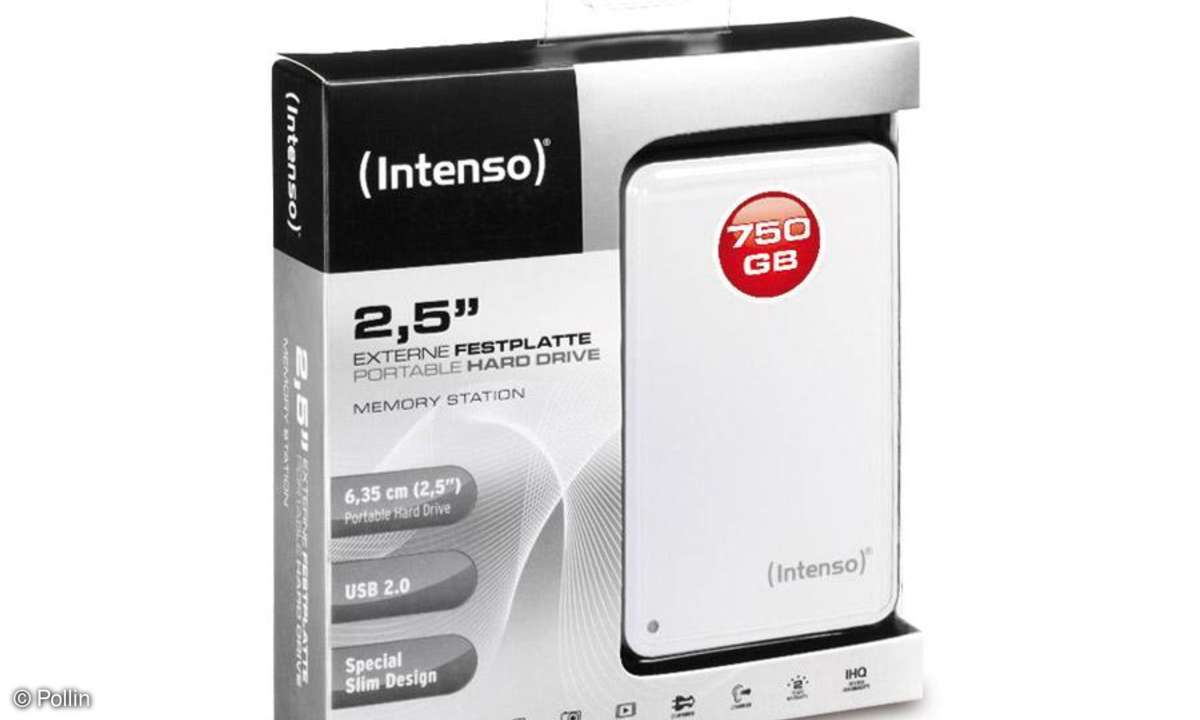 Pollin: 750 GB USB-HDD von Intenso