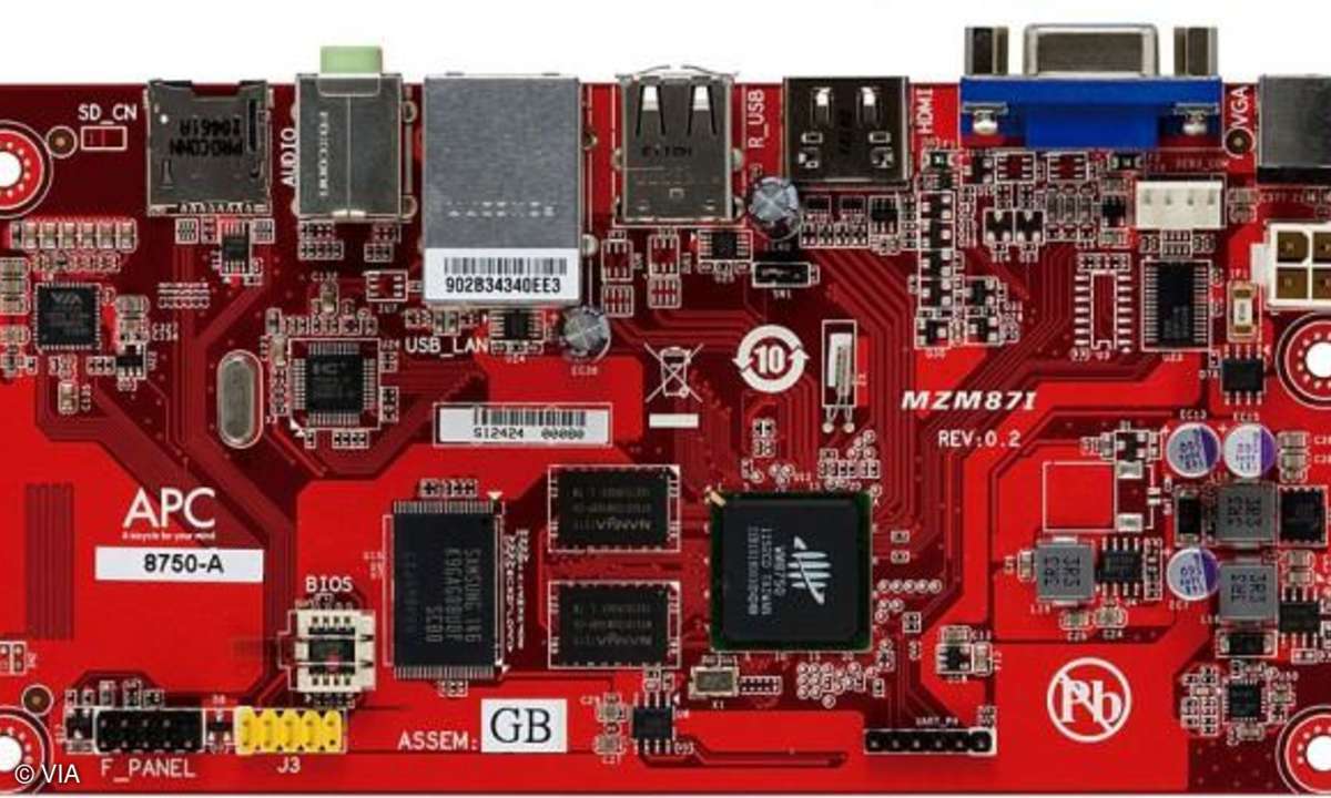 Mainboard des VIA APC