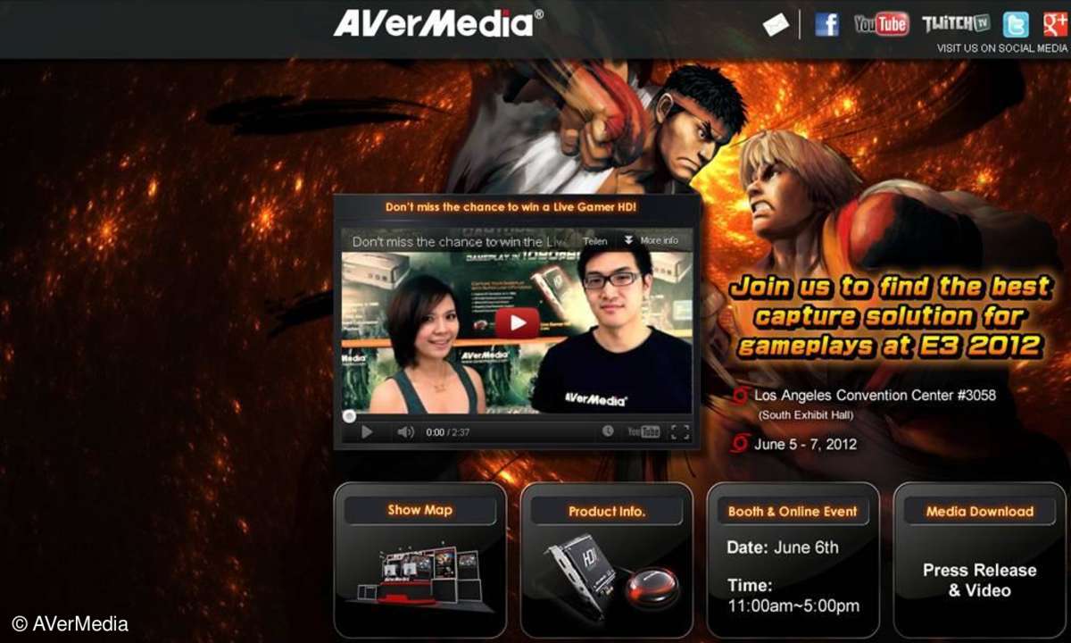 AVerMedia mit Capture- und Streaming-Lösungen für Games