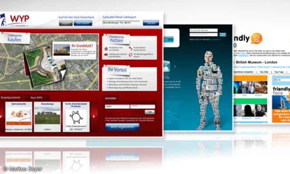 Coole Websites: myOn-ID, friendlyface.com, whatsyourplace.de