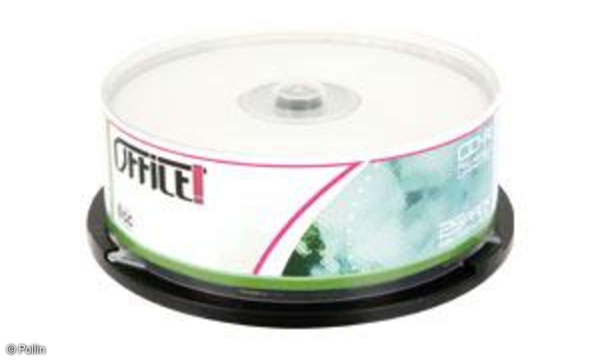Pollin: CD-R Rohlinge 700 MB, Spindel mit 25 Stück
