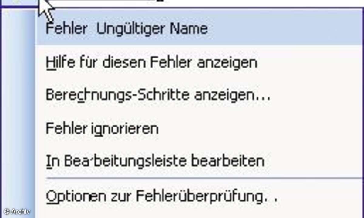 Excel-Formeln: Smarttags