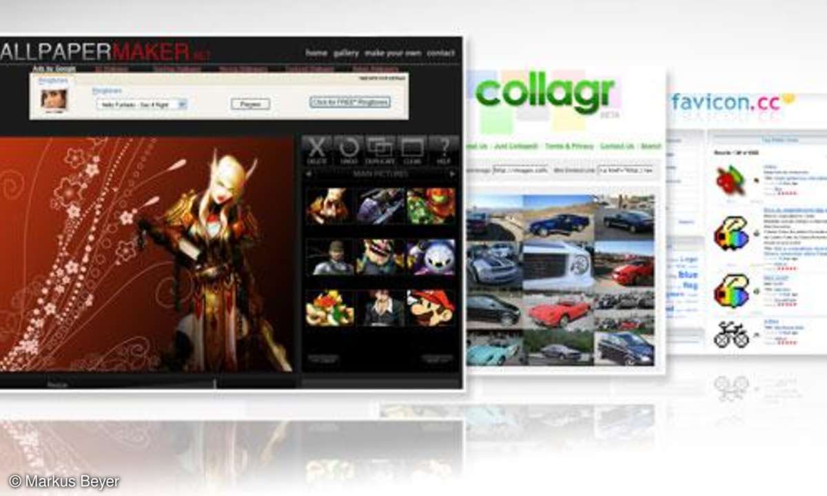 Coole Websites: Wallpaper.net, favicon.cc, collagr