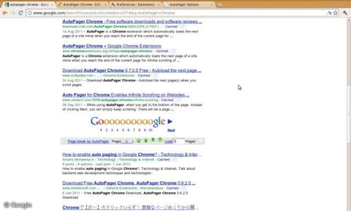 AutoPager Chrome