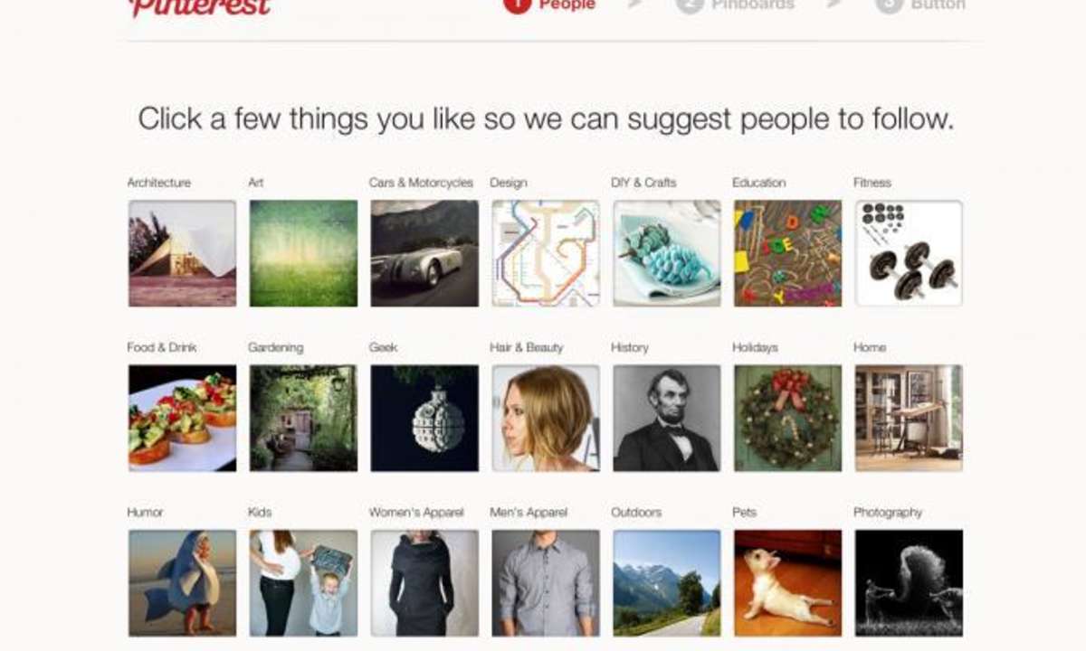 Was wird gewünscht? Die Bandbreite von Pinterest reicht von Architektur bis zur Hochzeitsplanung.