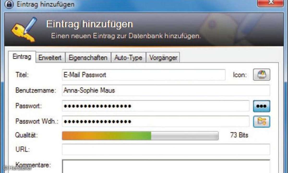 Perfekte Passwortkontrolle mit KeePass