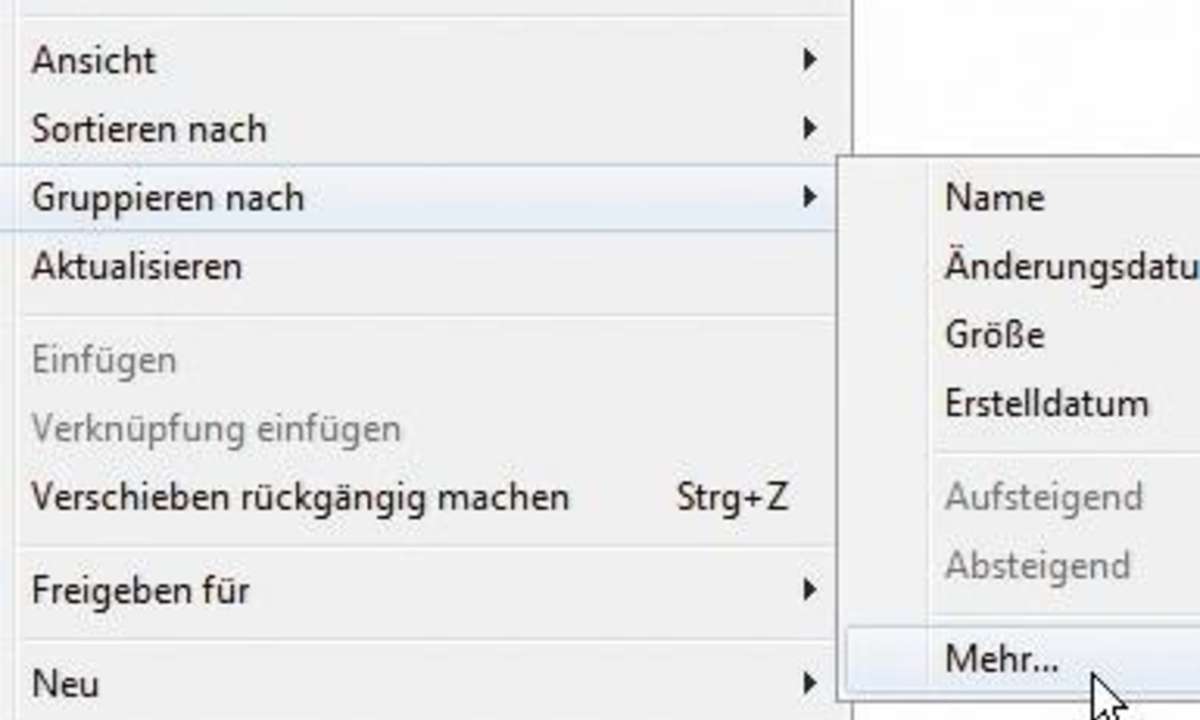 Windows Gruppieren