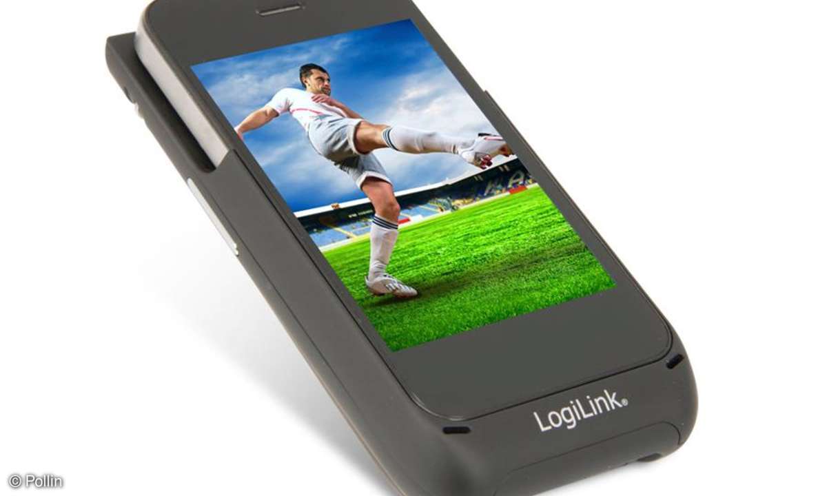 Pollin: Mini-Beamer Logilink LogiBeam für iPhone 4/4S
