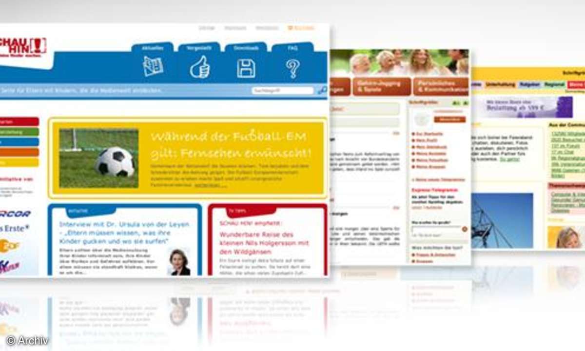 Coole Websites: schau-hin.info, plusser.de, Feierabend.de