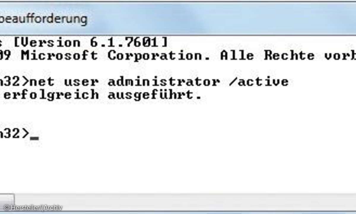 Windows System-Administrator-Konto