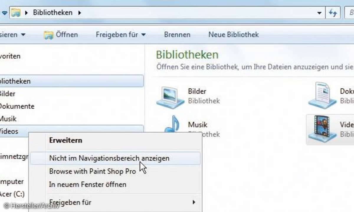 Windows Gruppieren