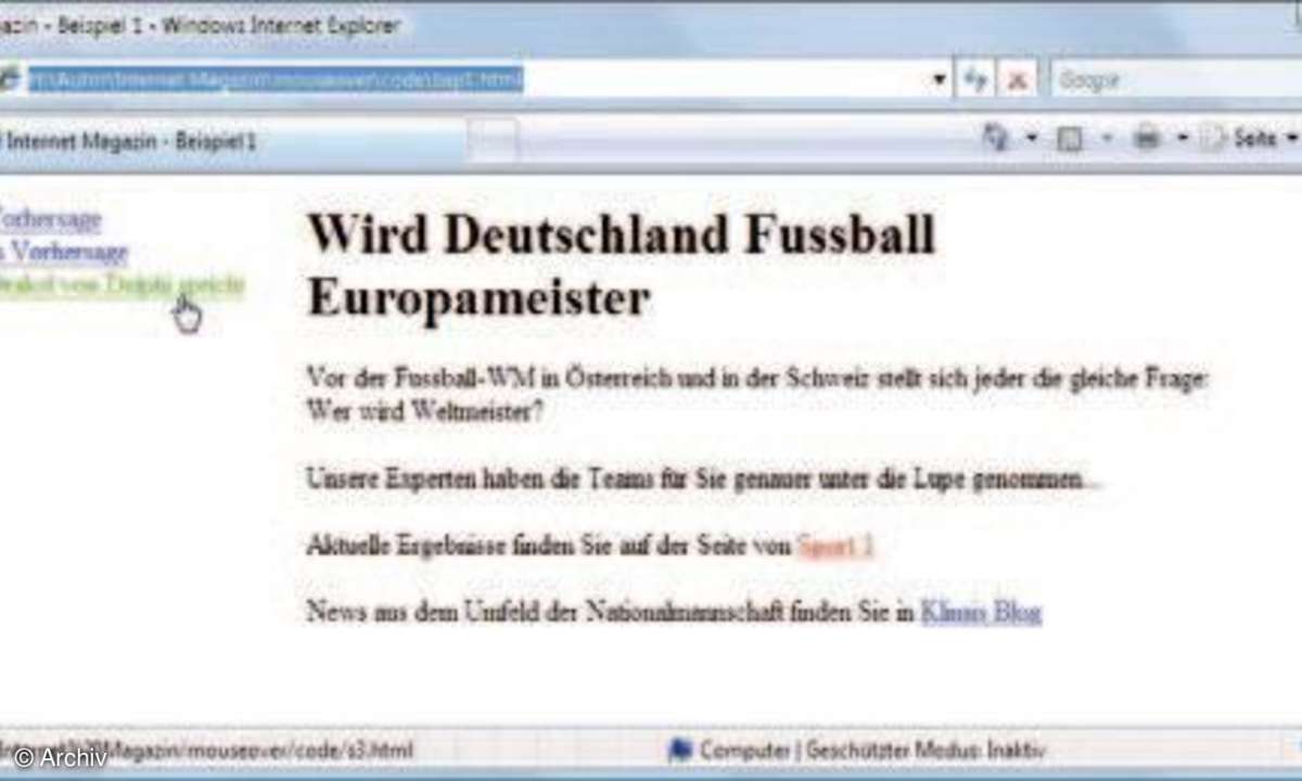 CSS und Layer