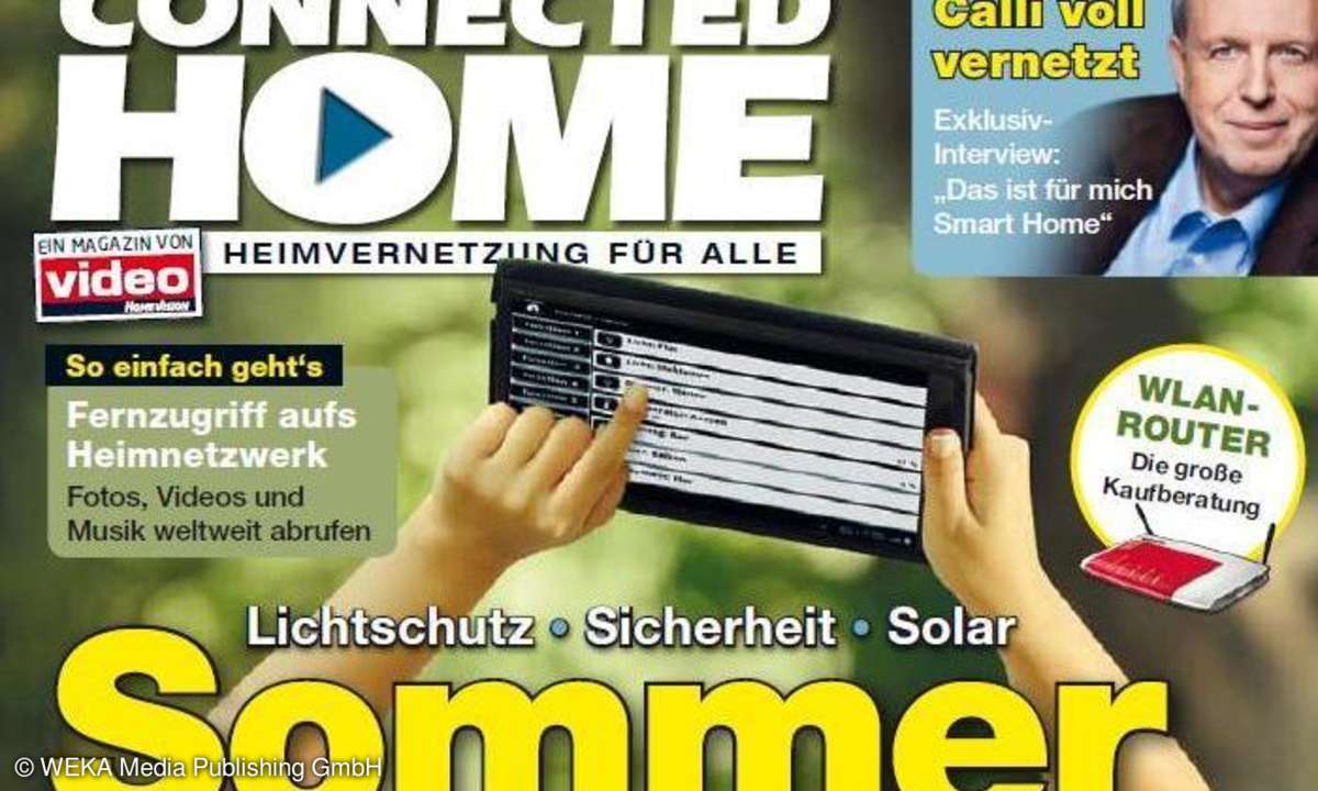 Connecte Home Ausgabe Juli Ausgust 2012 Sommer Smart Home Vernetzung Netzwerk