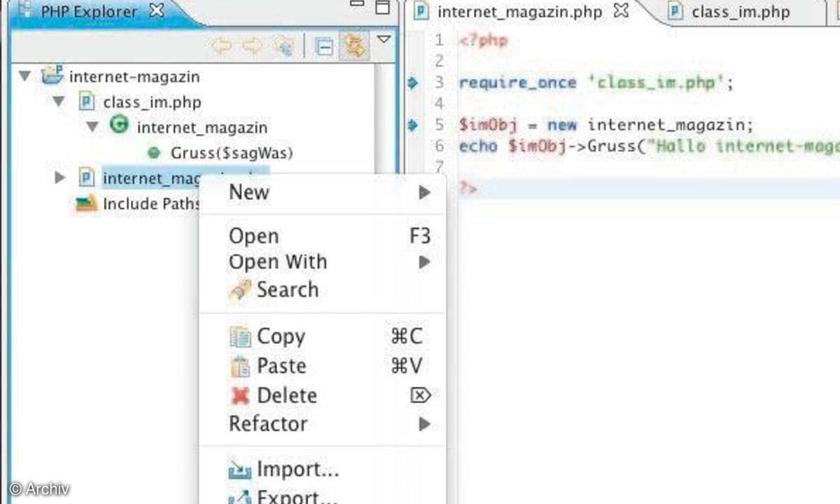PHP-Entwicklung mit Eclipse
