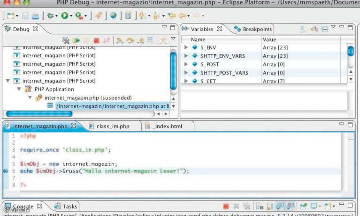 PHP-Entwicklung mit Eclipse