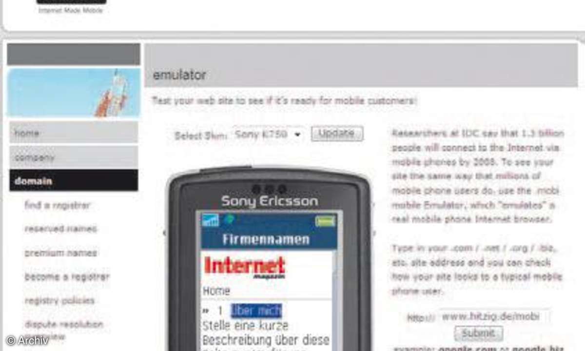 Mobiles Webdesign