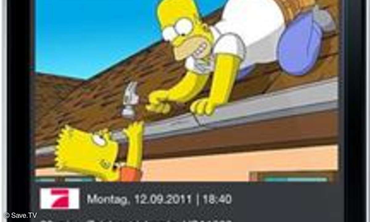 Save.TV Videorecorder Aufnahme Datei iphone Android apple app