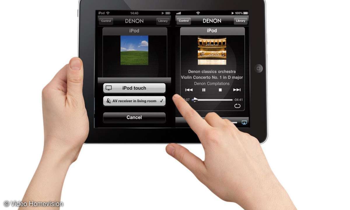 Apps von Denon, Onkyo und Yamaha