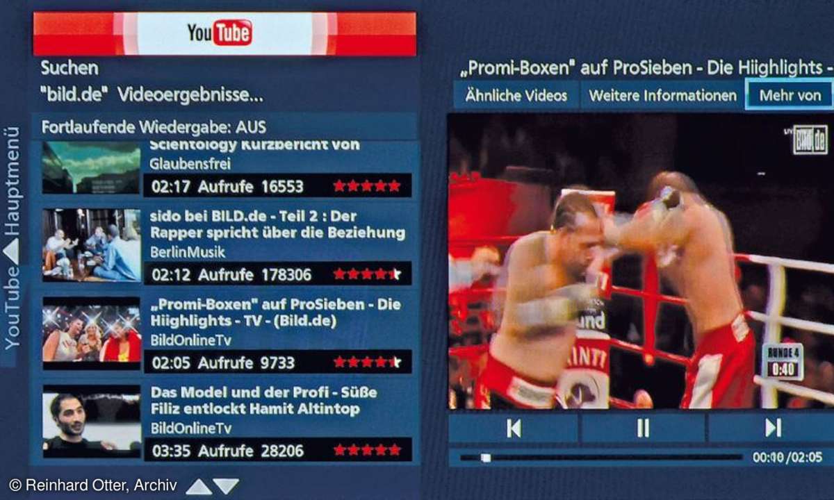 Panasonic VIERA Connect Darstellung