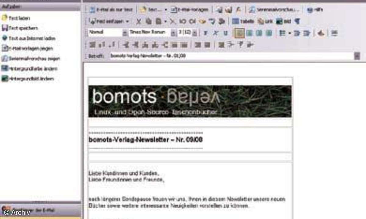 Perfekter Newsletter-Versand