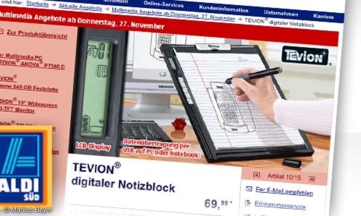 Tevion Digitaler Notizblock