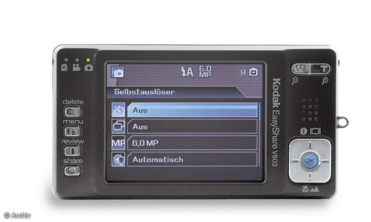 Kodak Easyshare V603 Rückseite