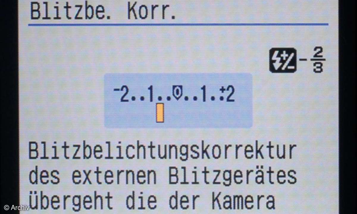 Canon EOS 400D Blitzkorrektur