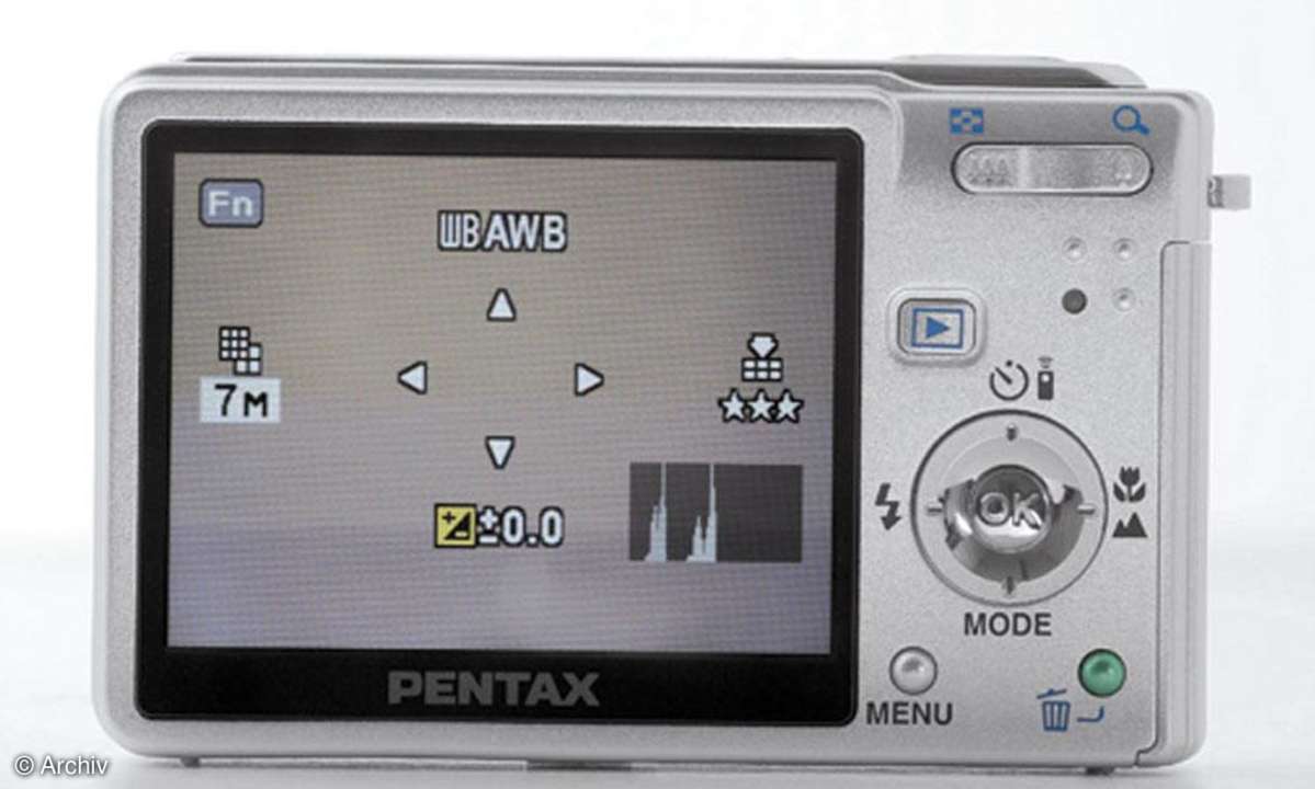 Pentax Optio S7 Rückseite