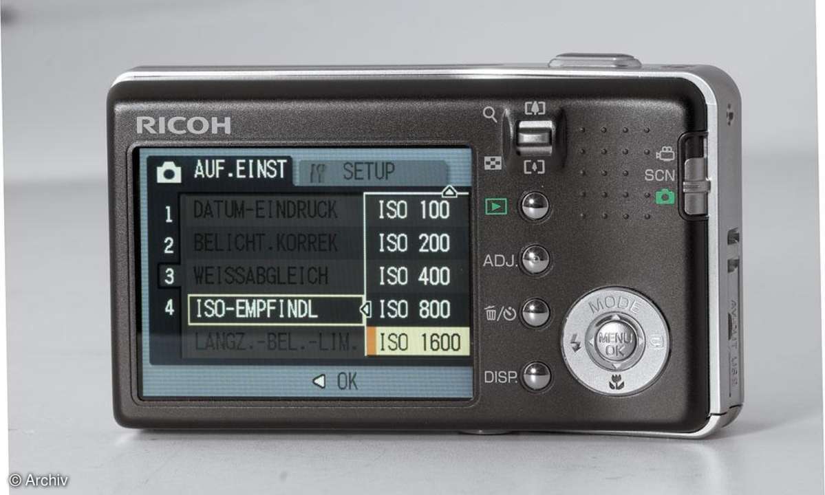 Ricoh Caplio R5 Rückseite