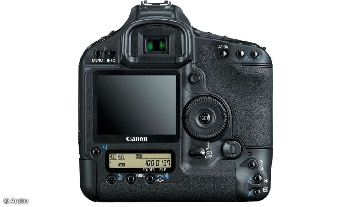 Canon EOS 1D Mark III Rückansicht