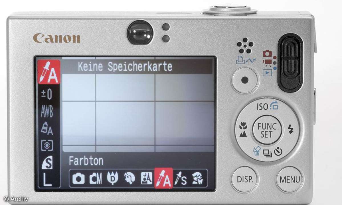 Canon Digital Ixus 70 Menü My Colour