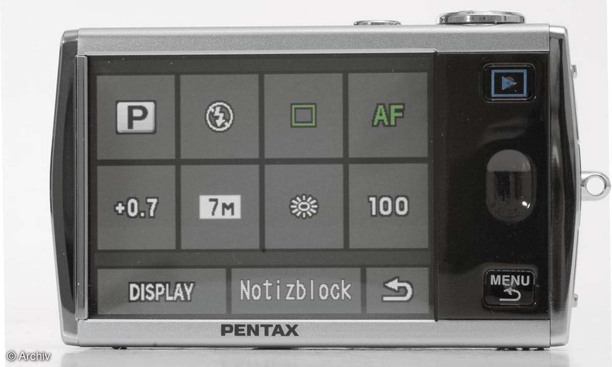 Pentax Optio T30 Touchscreen-Display