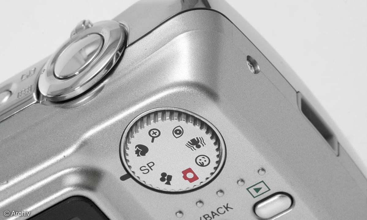 Fuji Finepix A800  Moduswahlrad