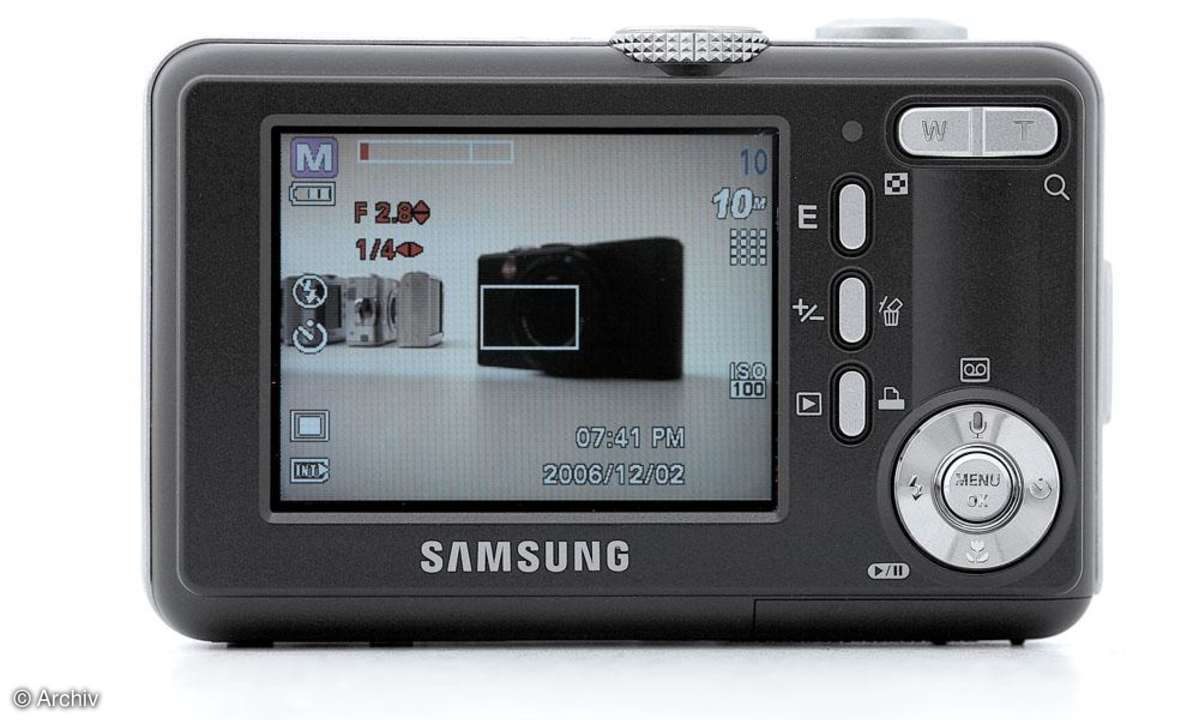 Samsung Digimax S1000 Bedienelemente