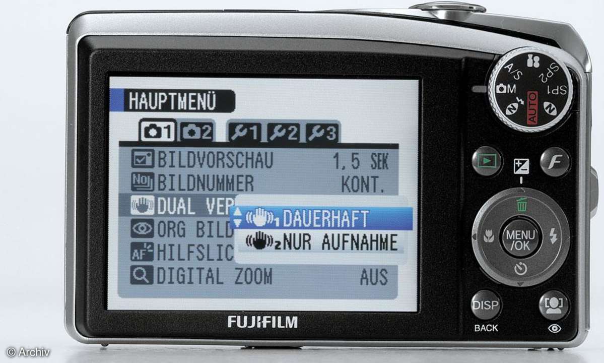 Fuji Finepix F50fd Display