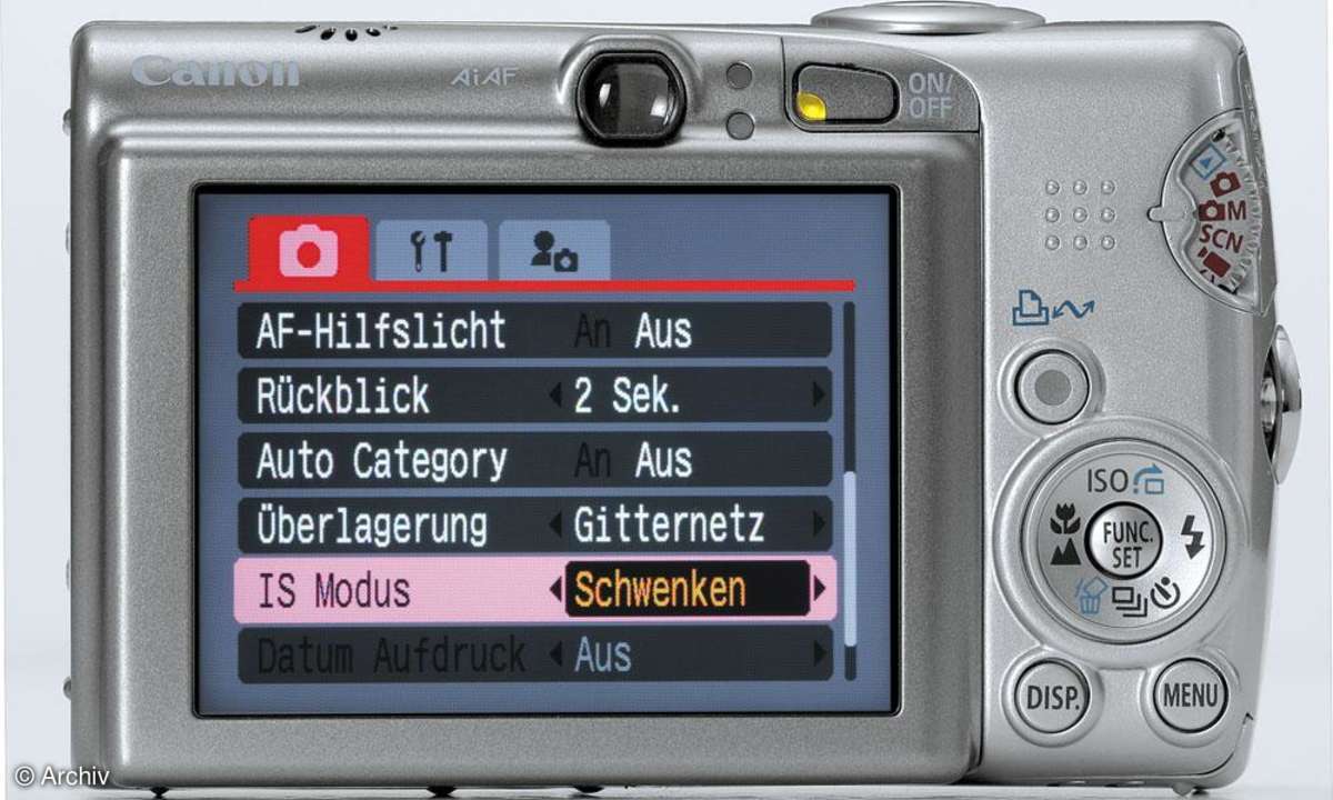 Canon Digital Ixus 950 IS Display