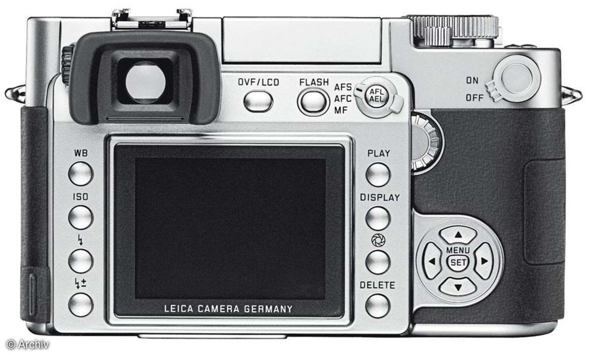 Leica Digilux 3 Bedienelemente/Rückseite