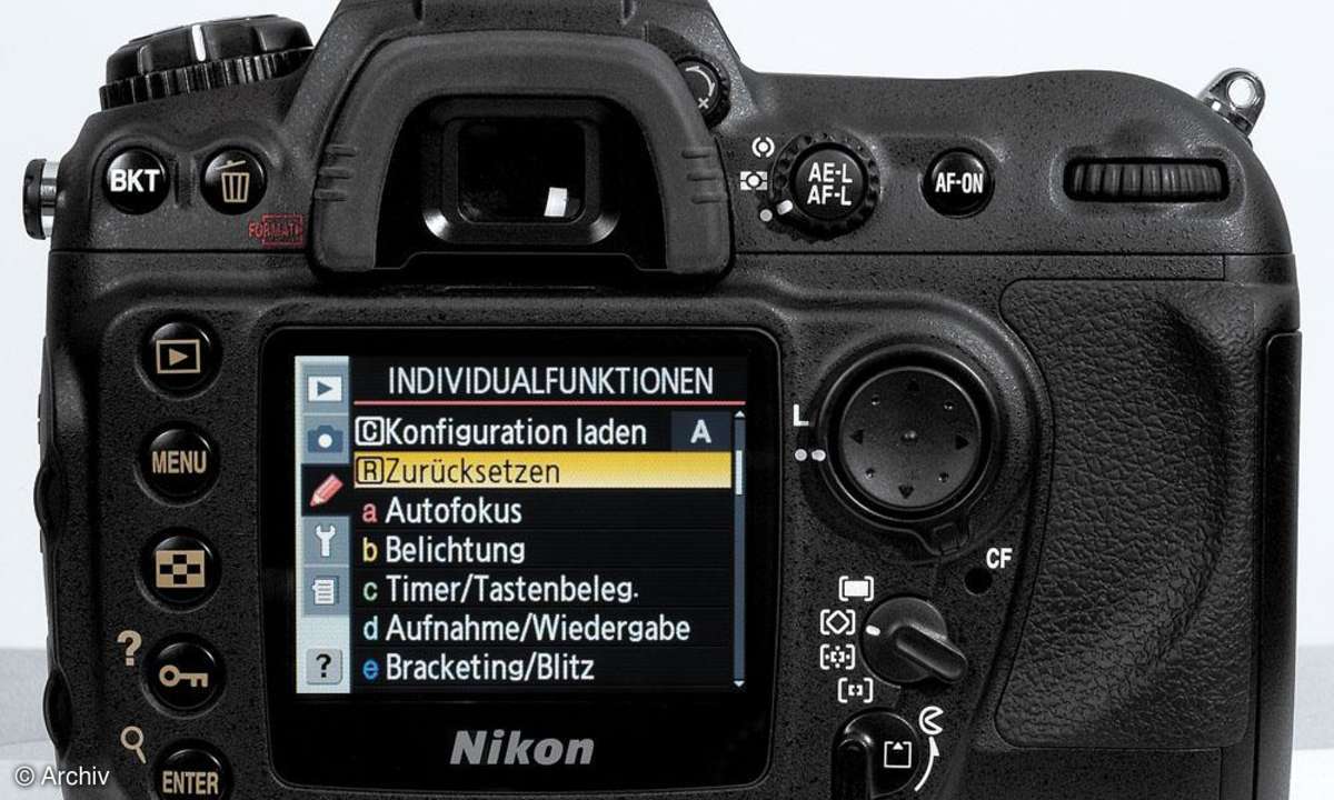 Nikon D200 Rückseite/Display