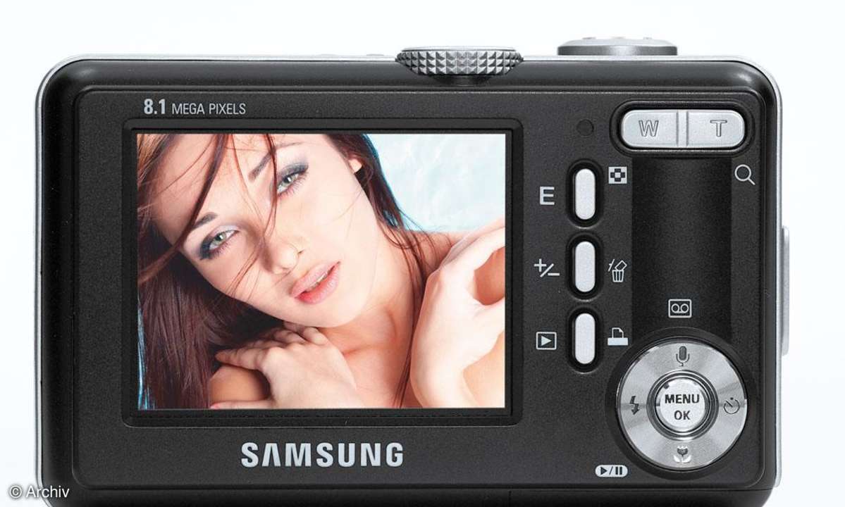 Samsung Digimax S800 Rückseite