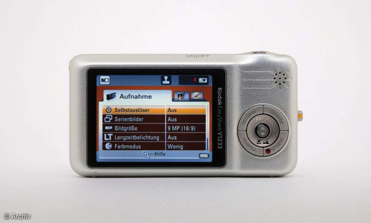 Kodak Easyshare V1233 Rückseite