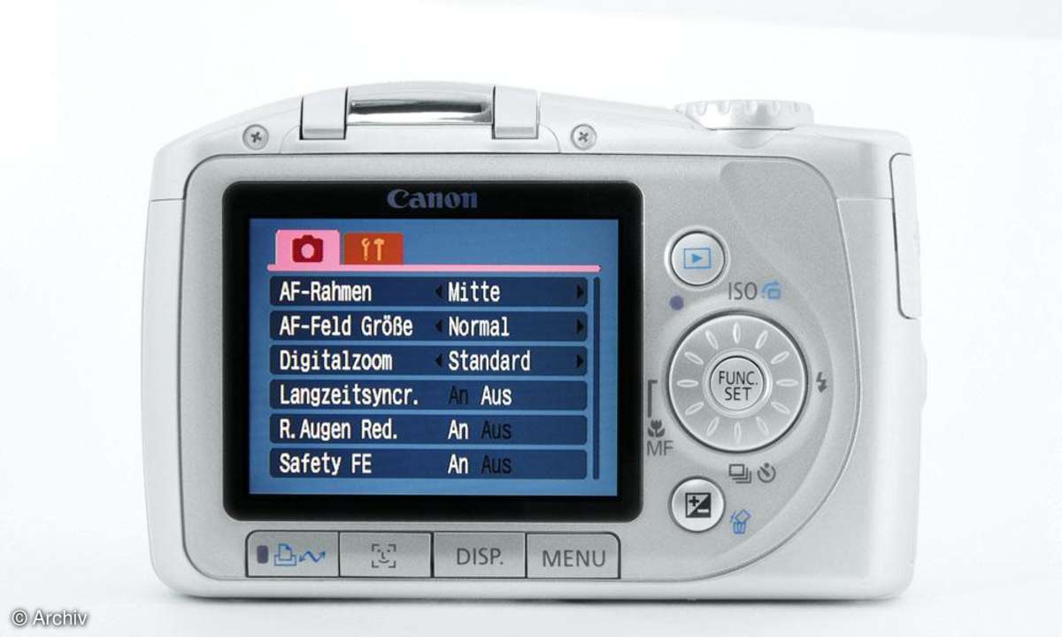 Canon Powershot SX100 IS Rückseite/ Display