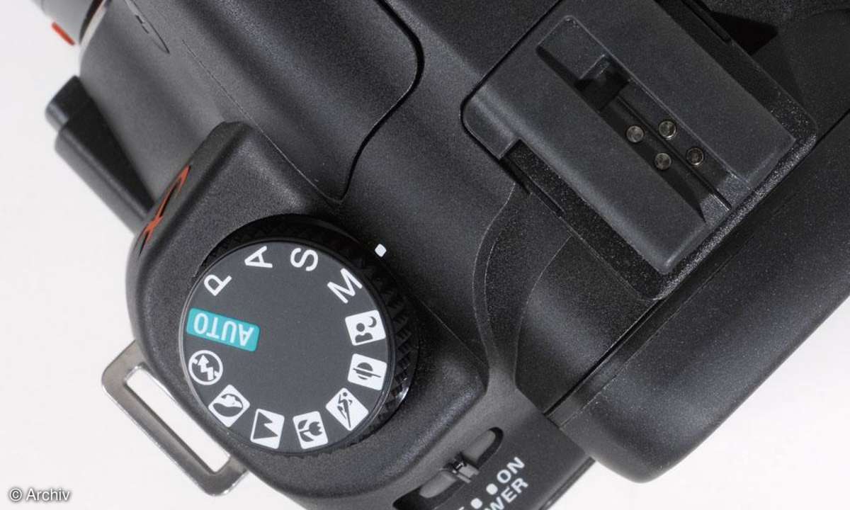 Sony Alpha 200 Bedienelemente/ Moduswahlrad