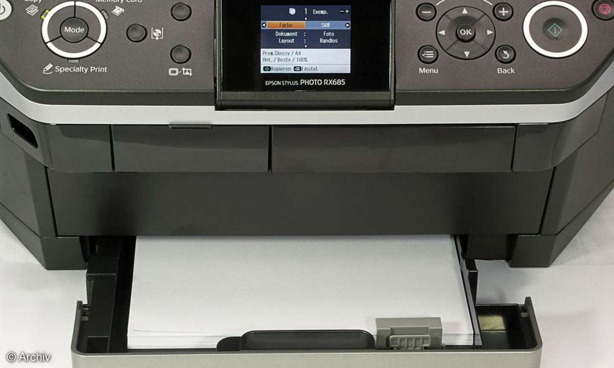 Epson Stylus Photo RX685 Papierschublade