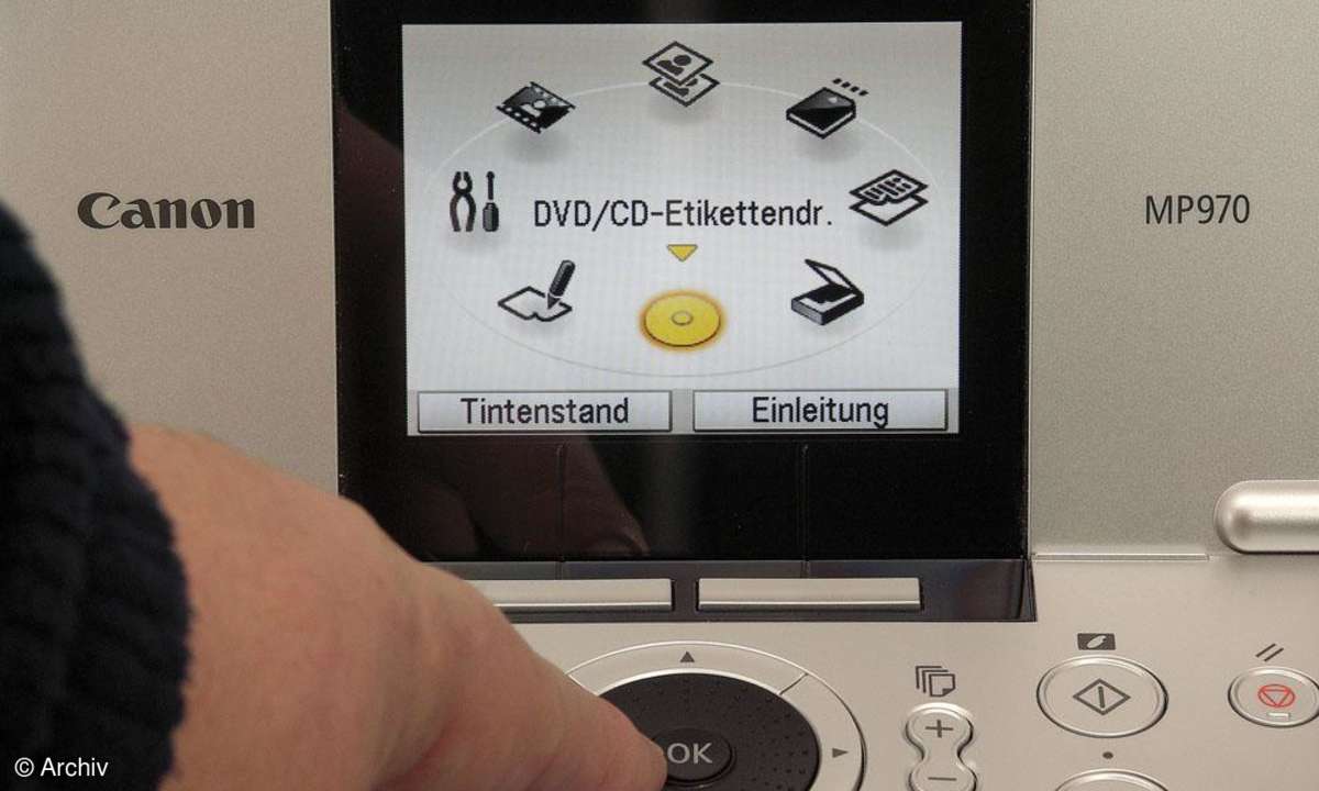 Canon Pixma MP970 Auswahlrad