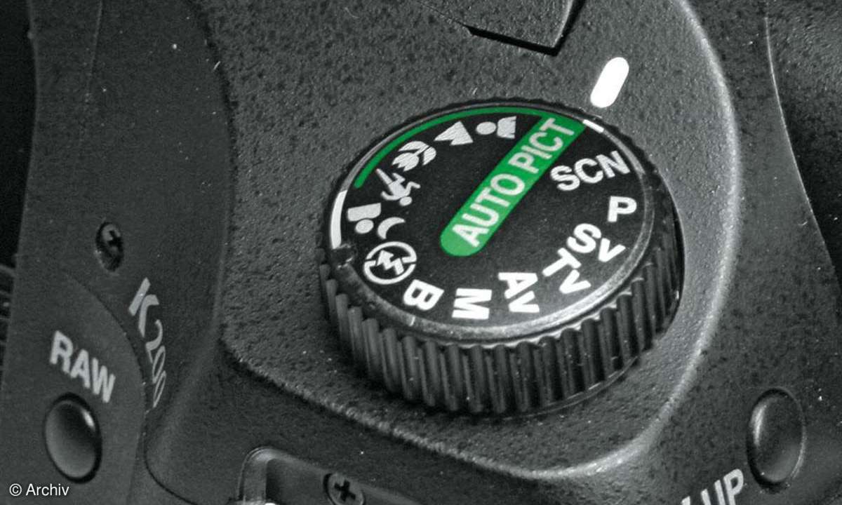 Pentax K200D Bedienelemente/ Wahlrad