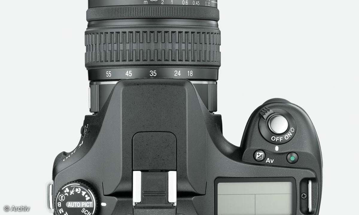 Pentax K200D Bedienelemente/ Auslöser