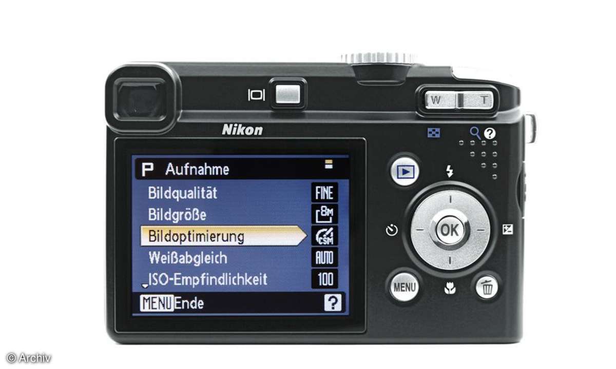 Nikon Coolpix P60 Rückseite/ Display