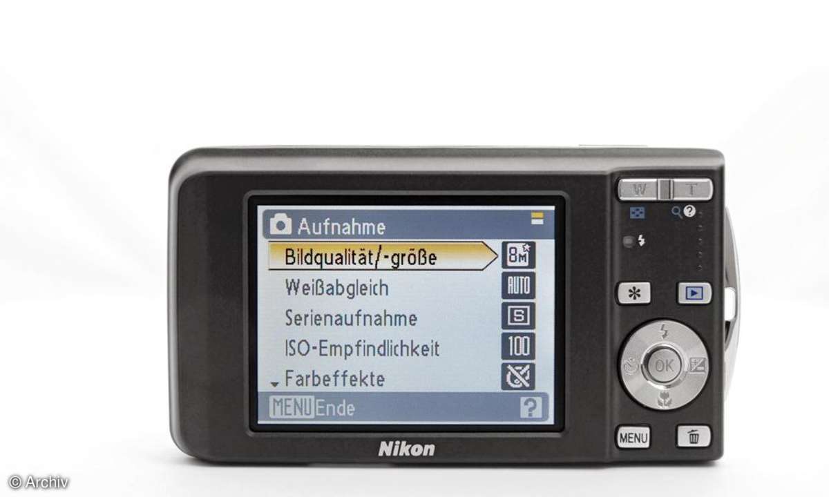 Nikon Coolpix S520 Rückseite/ Display