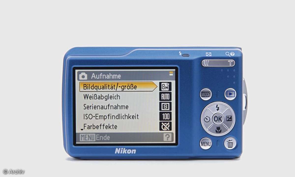 Nikon Coolpix S210 Rückseite/ Display